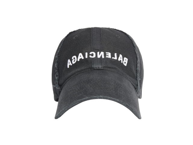 Balenciaga Balenciaga Mirror Balenciaga Cap In Black-White Cotton Drill - view 1