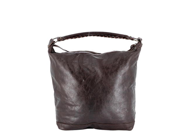Balenciaga Balenciaga Motocross Classic Day Bag Goatskin Leather Brown Ruthenium-Finish Metal - view 2