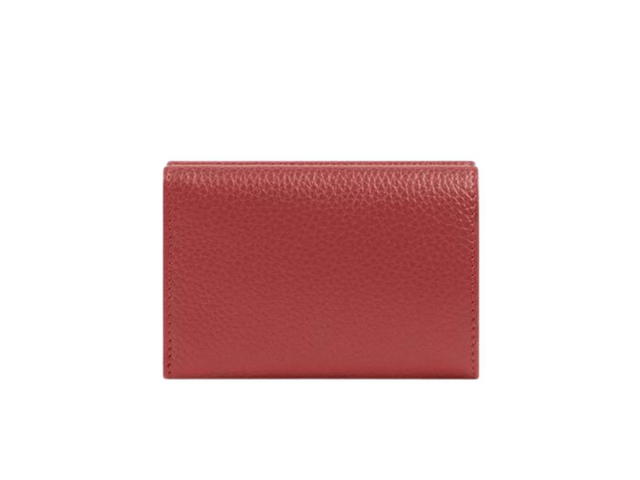 Balenciaga Balenciaga Neo Classic Mini Wallet In Grained Calfskin Red - view 2