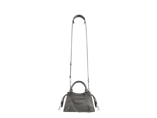 Balenciaga Balenciaga Neo Classic Mini Handbag Grained Calfskin Dark Grey Aged-Silver Hardware - view 3