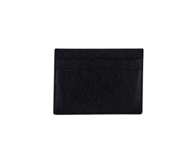 Balenciaga Balenciaga Neon-Logo Leather Card Case Black - view 2