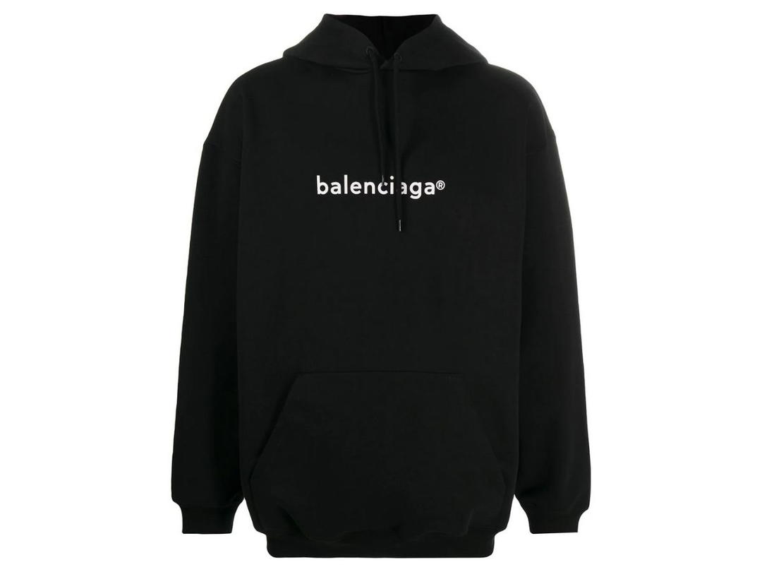 Balenciaga Balenciaga New Copyright Relaxed Fit Hoodie Black