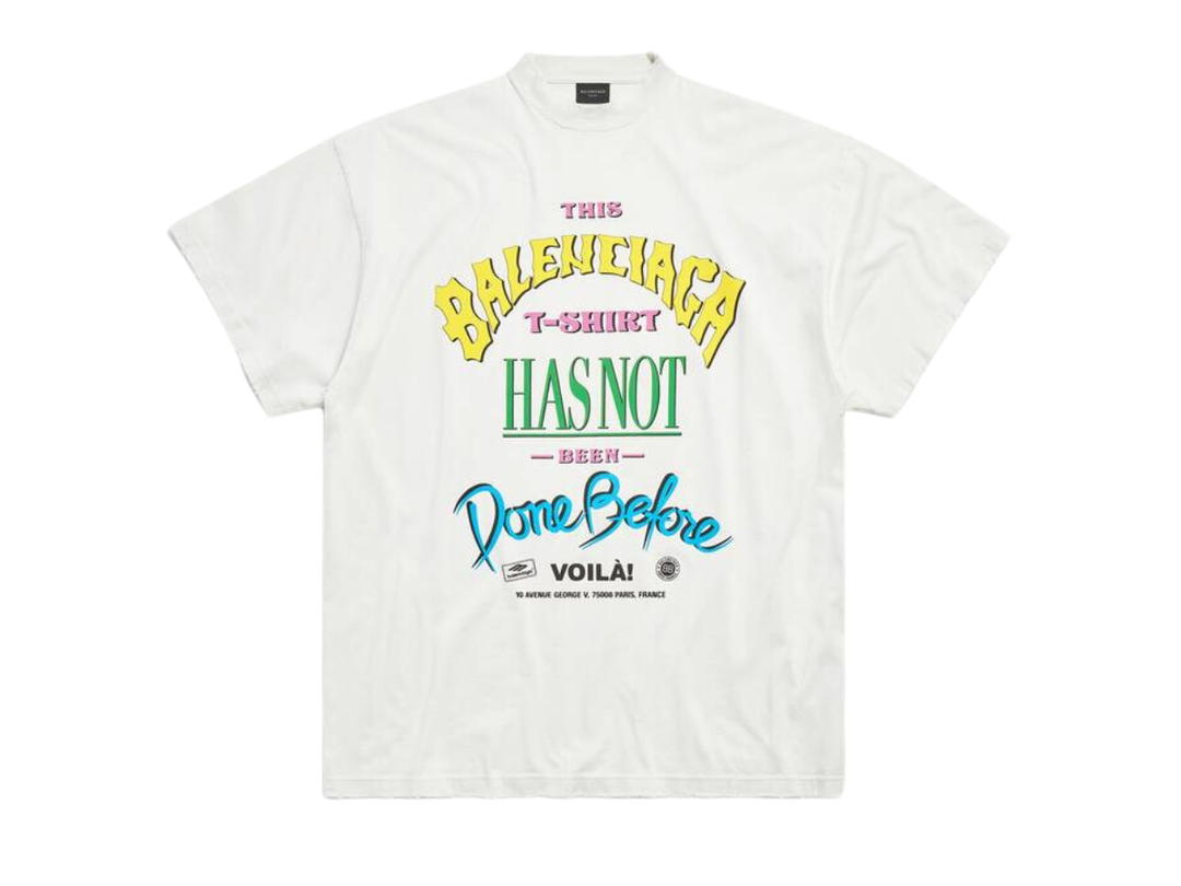 Balenciaga Balenciaga Not Been Done T-shirt Oversized White