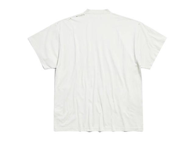 Balenciaga Balenciaga Not Been Done T-shirt Oversized White - view 2