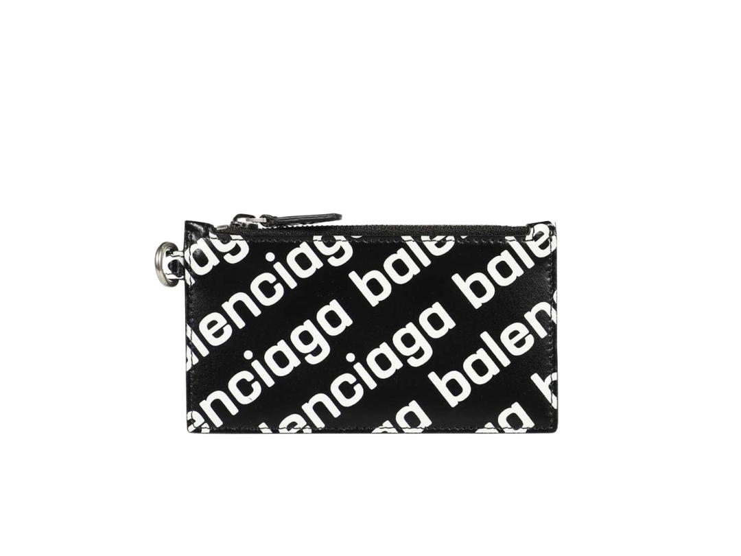 Balenciaga Balenciaga On Keyring Cash Card Holder Black