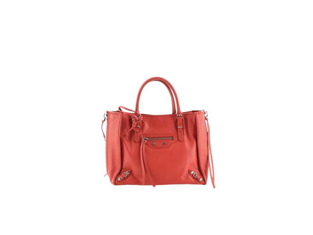 Balenciaga Balenciaga Papier A6 Bag In Leather With Silver Hardware Red - view 1