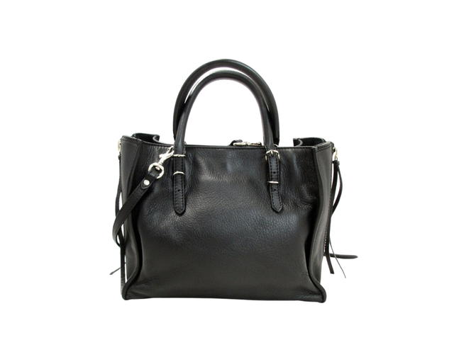 Balenciaga Balenciaga Papier Bag In Leather With Silver-Tone Hardware Black - view 2