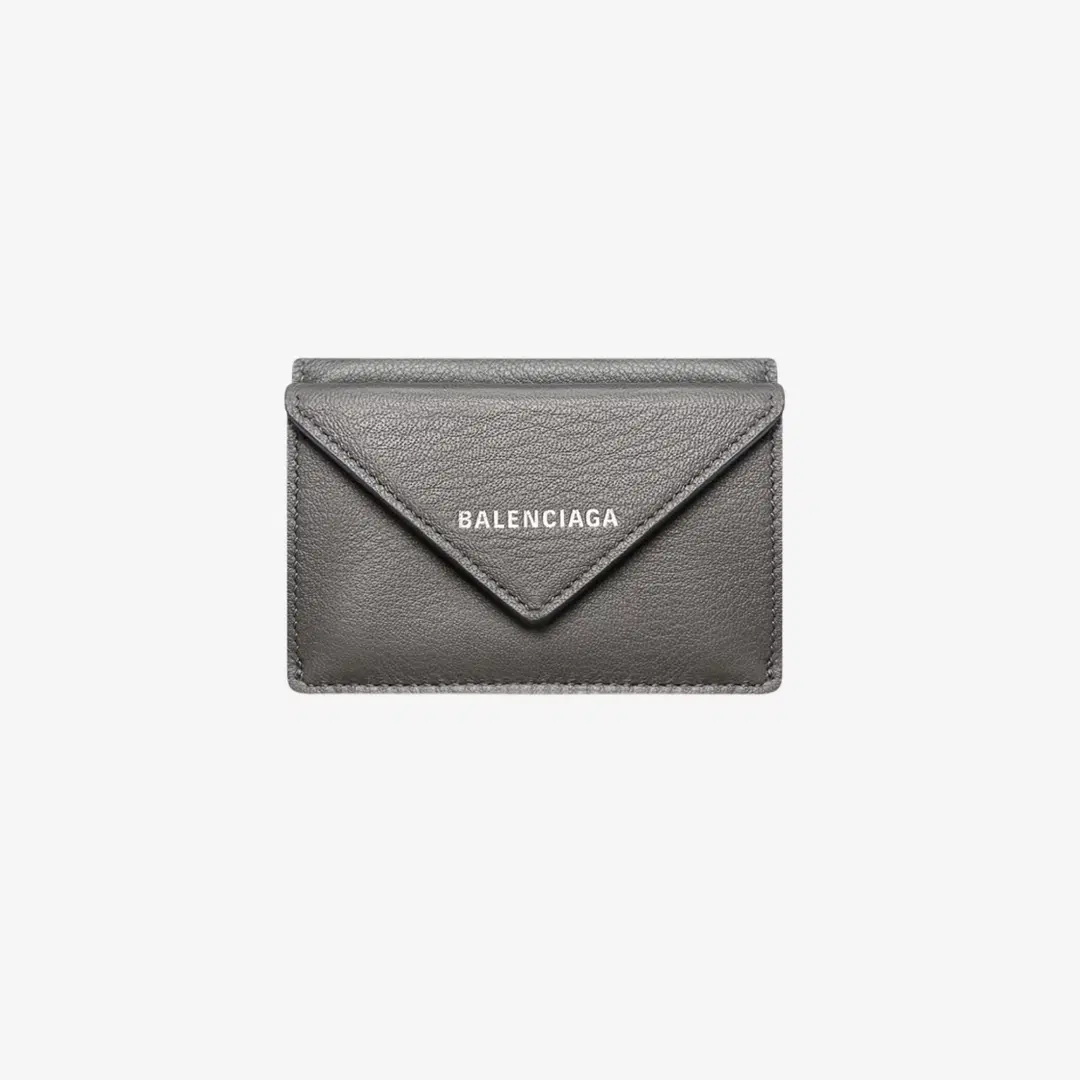Balenciaga Balenciaga Papier Mini Wallet Dark Grey