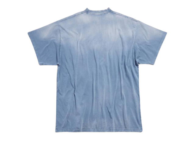 Balenciaga Balenciaga Paris Moon T-shirt Oversized Blue - view 2