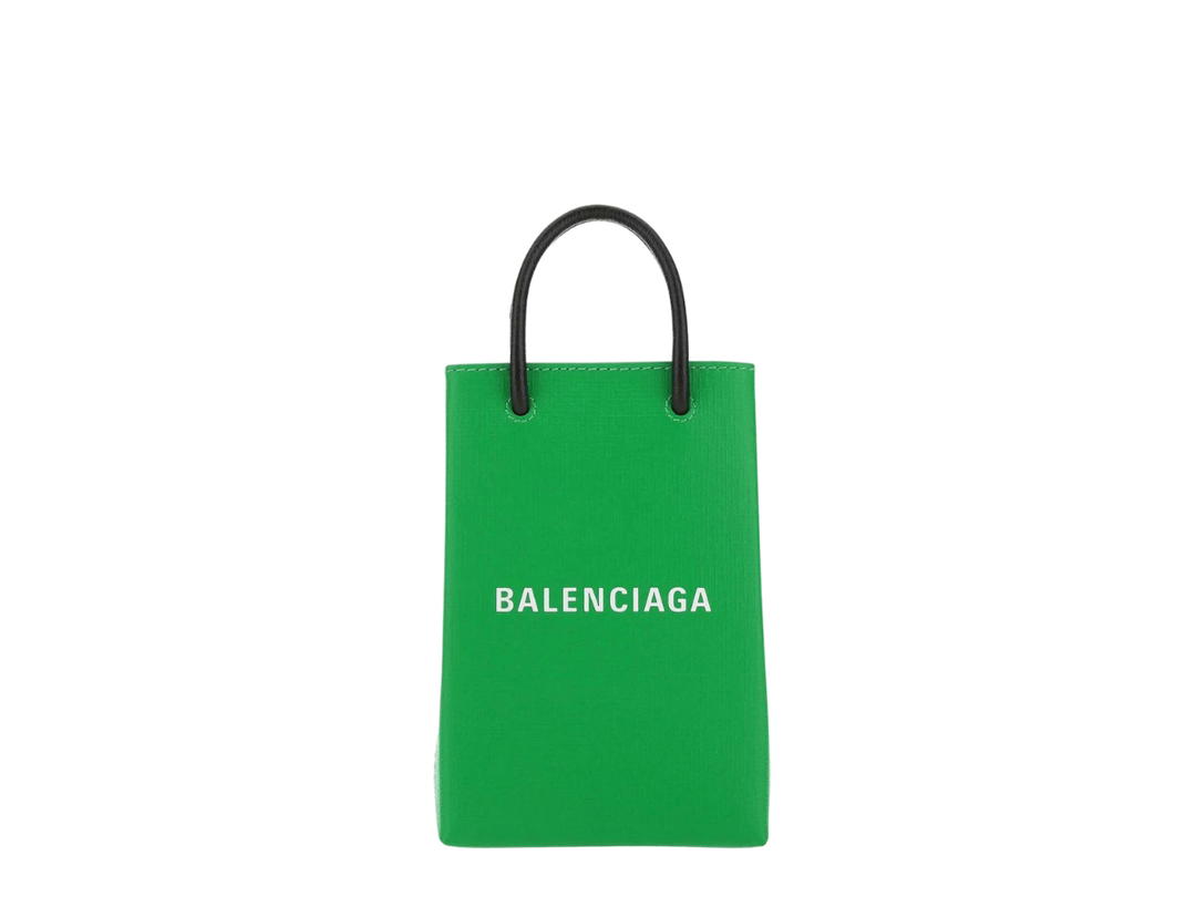 Balenciaga Balenciaga Mini Shopping Bag In Calfskin Leather Green