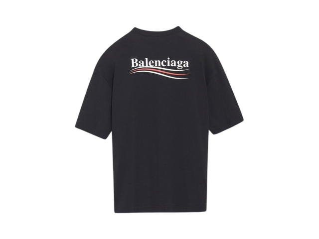 Balenciaga Balenciaga Political Campaign Large Fit T-Shirt Black (W) - view 2
