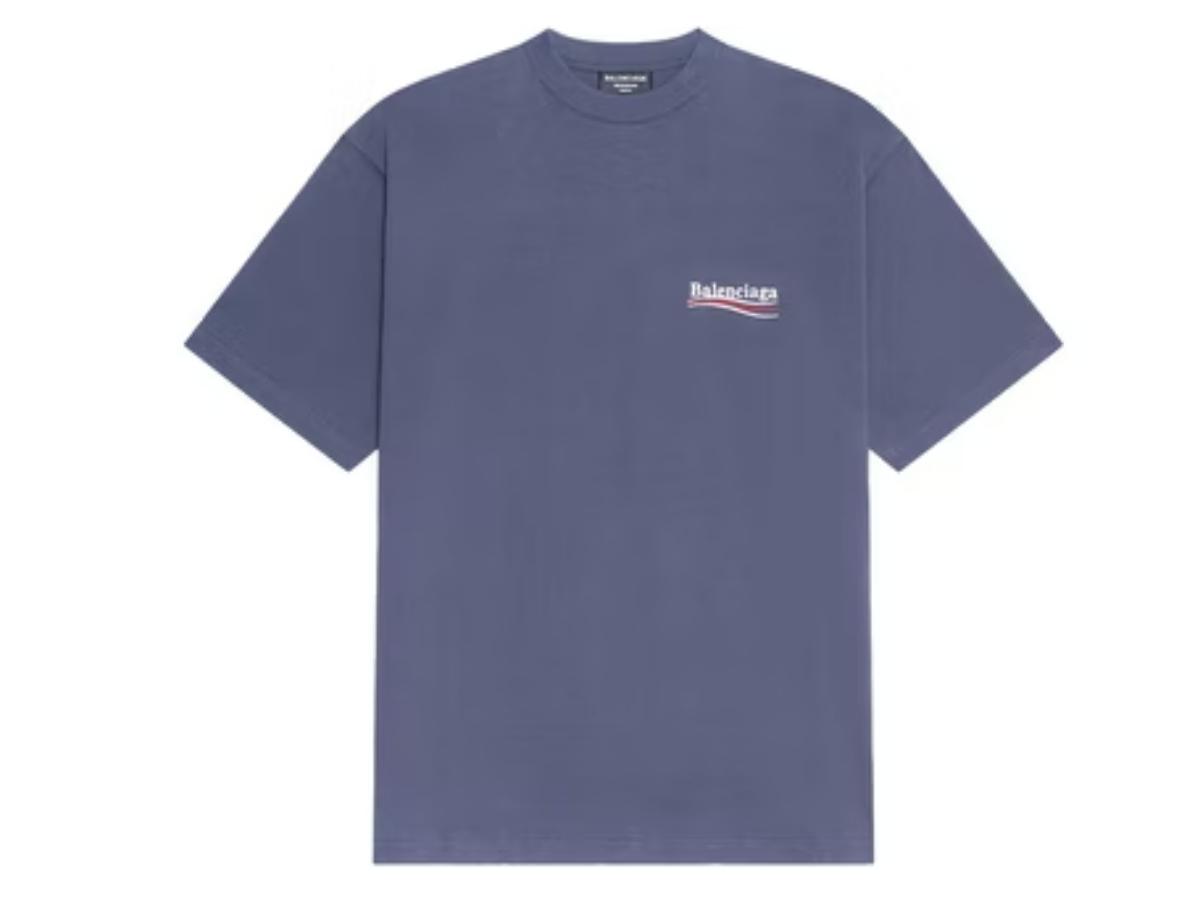 Balenciaga Balenciaga Political Campaign Large Fit T-Shirt Dark Grey White