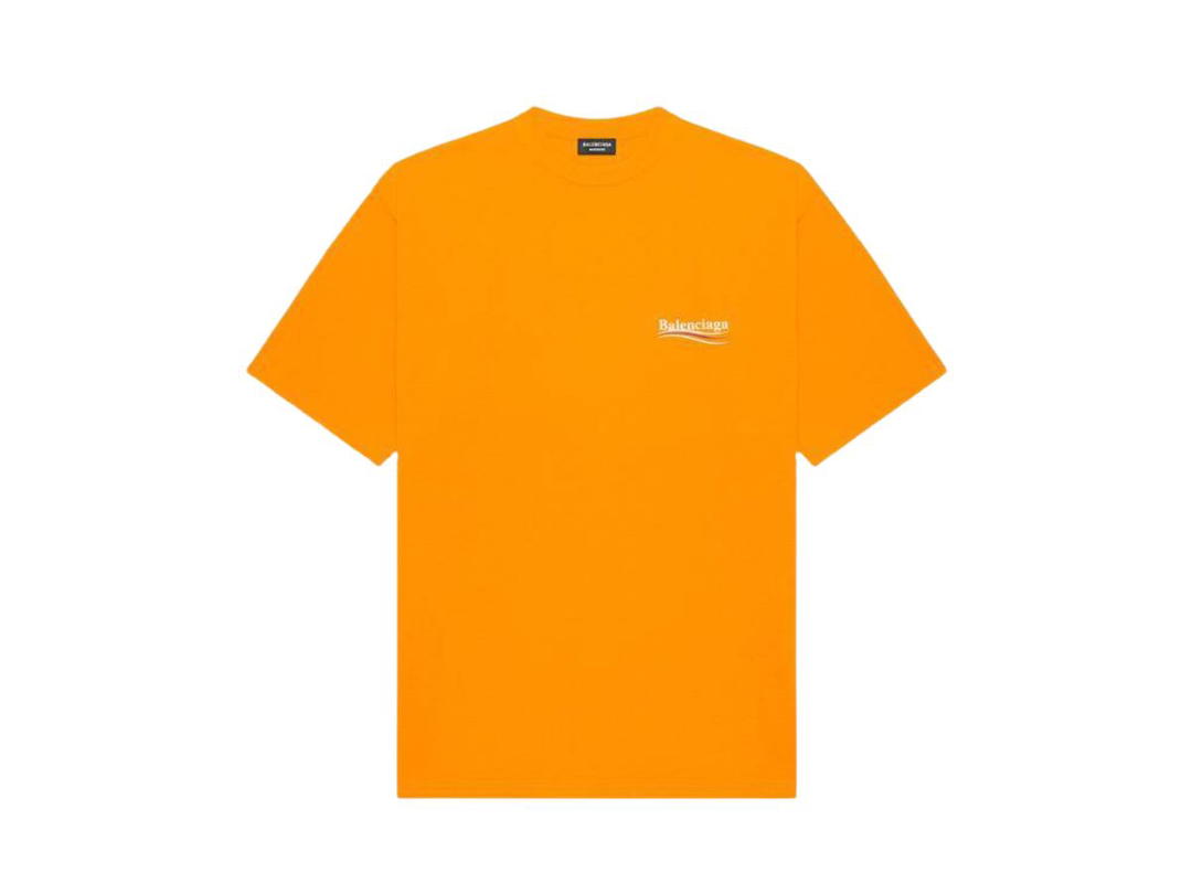 Balenciaga Balenciaga Political Campaign Large Fit T-Shirt Neon Orange
