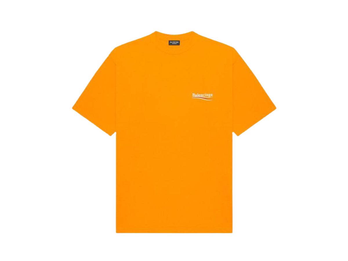 Balenciaga Balenciaga Political Campaign Large Fit T-Shirt Neon Orange