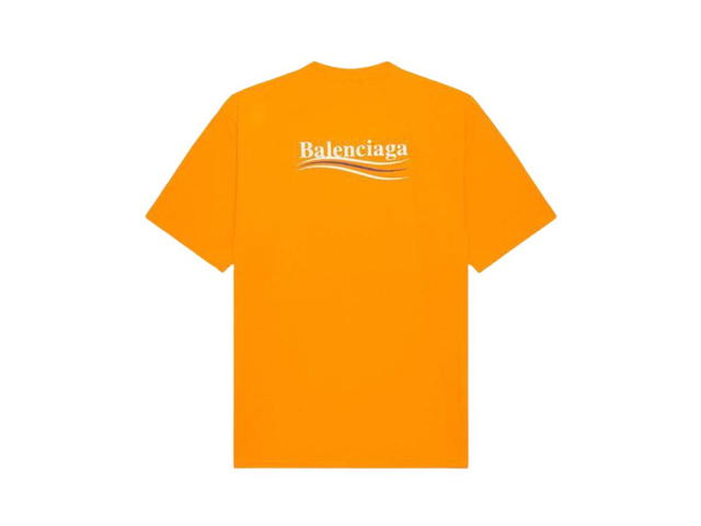 Balenciaga Balenciaga Political Campaign Large Fit T-Shirt Neon Orange - view 2