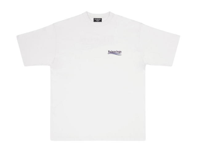 Balenciaga Balenciaga Political Campaign Large Fit T-Shirt Pacific White - view 1