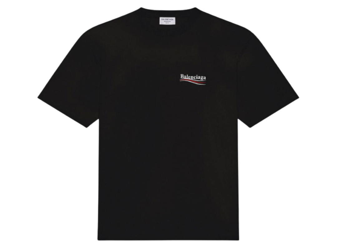 Balenciaga Balenciaga Political Campaign T-Shirt Large Fit Black