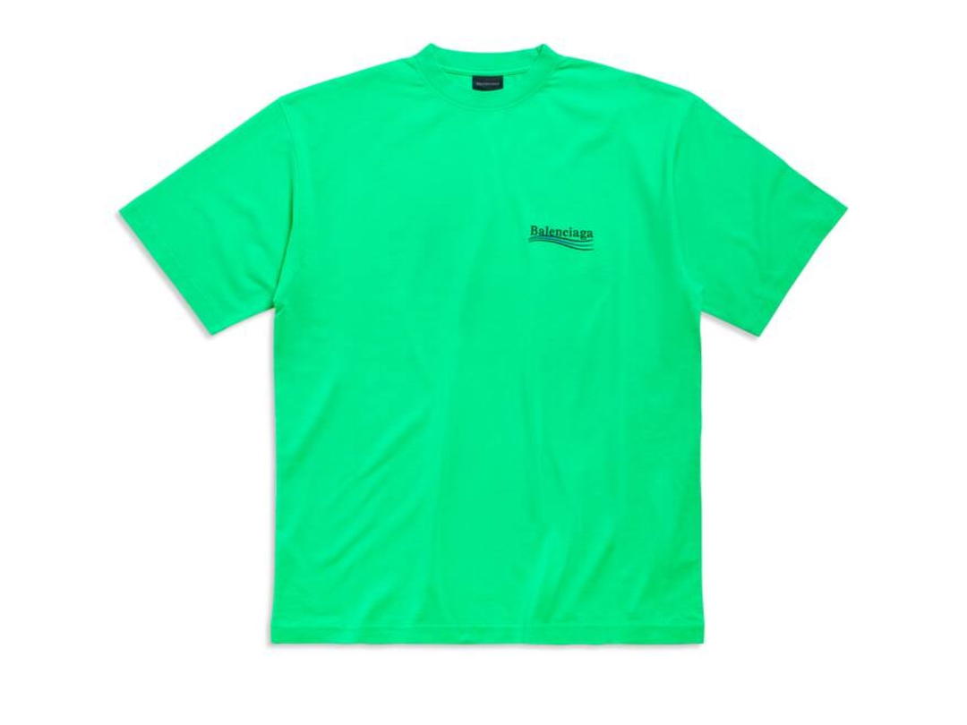 Balenciaga Balenciaga Political Campaign T-shirt Large Fit Green-Black-Blue