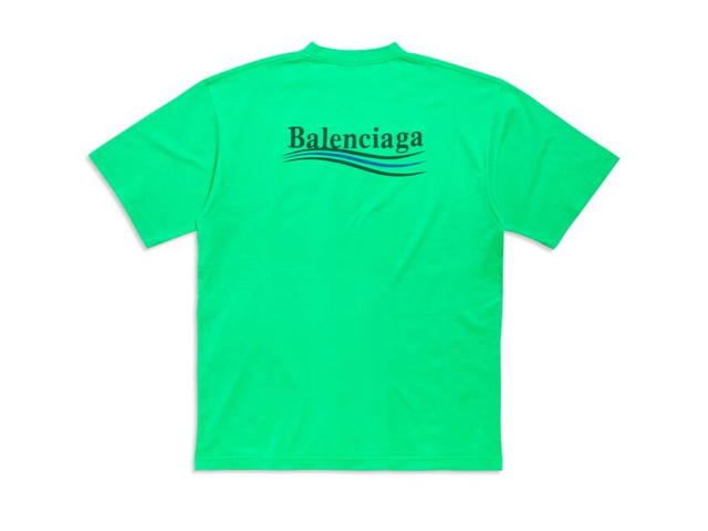 Balenciaga Balenciaga Political Campaign T-shirt Large Fit Green-Black-Blue - view 2
