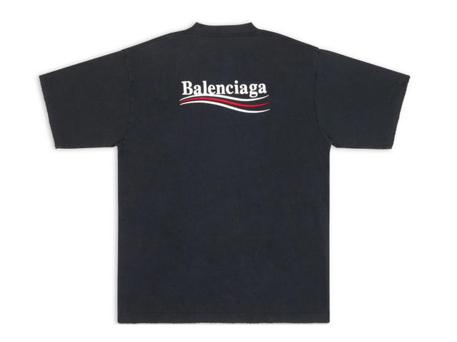 Balenciaga Balenciaga Political Campaign T-Shirt Large Fit Vintage Black - view 2