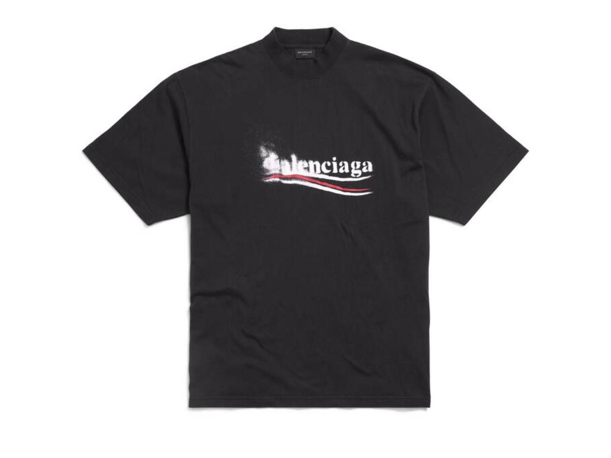 Balenciaga Balenciaga Political Stencil T-shirt Medium Fit White-Black