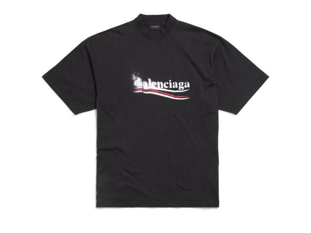 Balenciaga Balenciaga Political Stencil T-shirt Medium Fit White-Black - view 1
