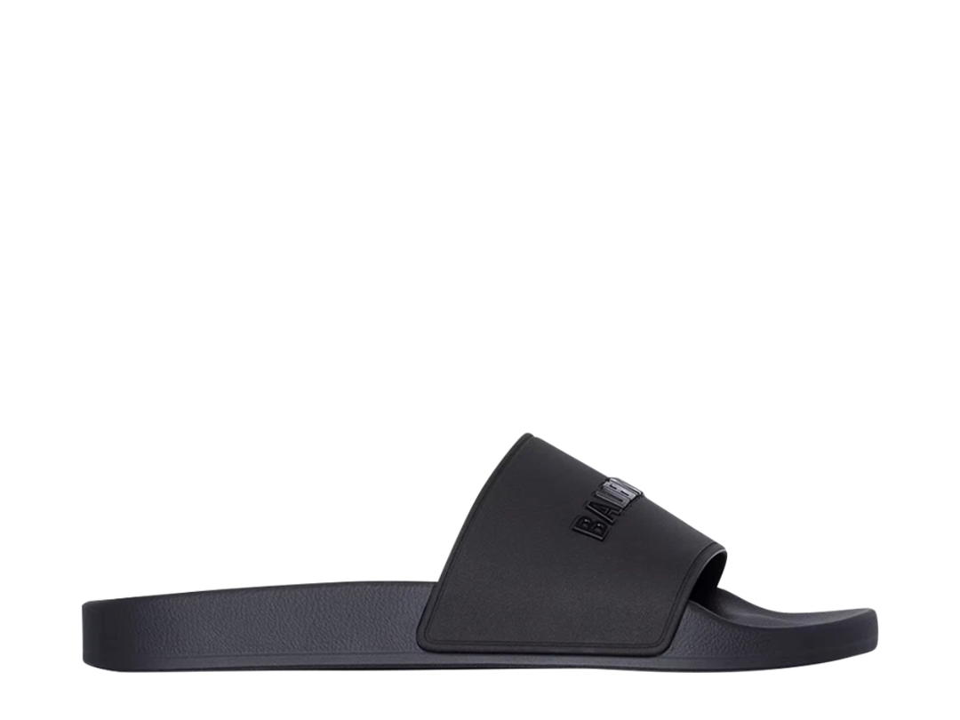Balenciaga Balenciaga Pool Slides Double Black (W)