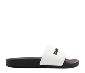 Buy Balenciaga Pool Slides White Black (W) at Sasom – Authentic and Ready to Ship