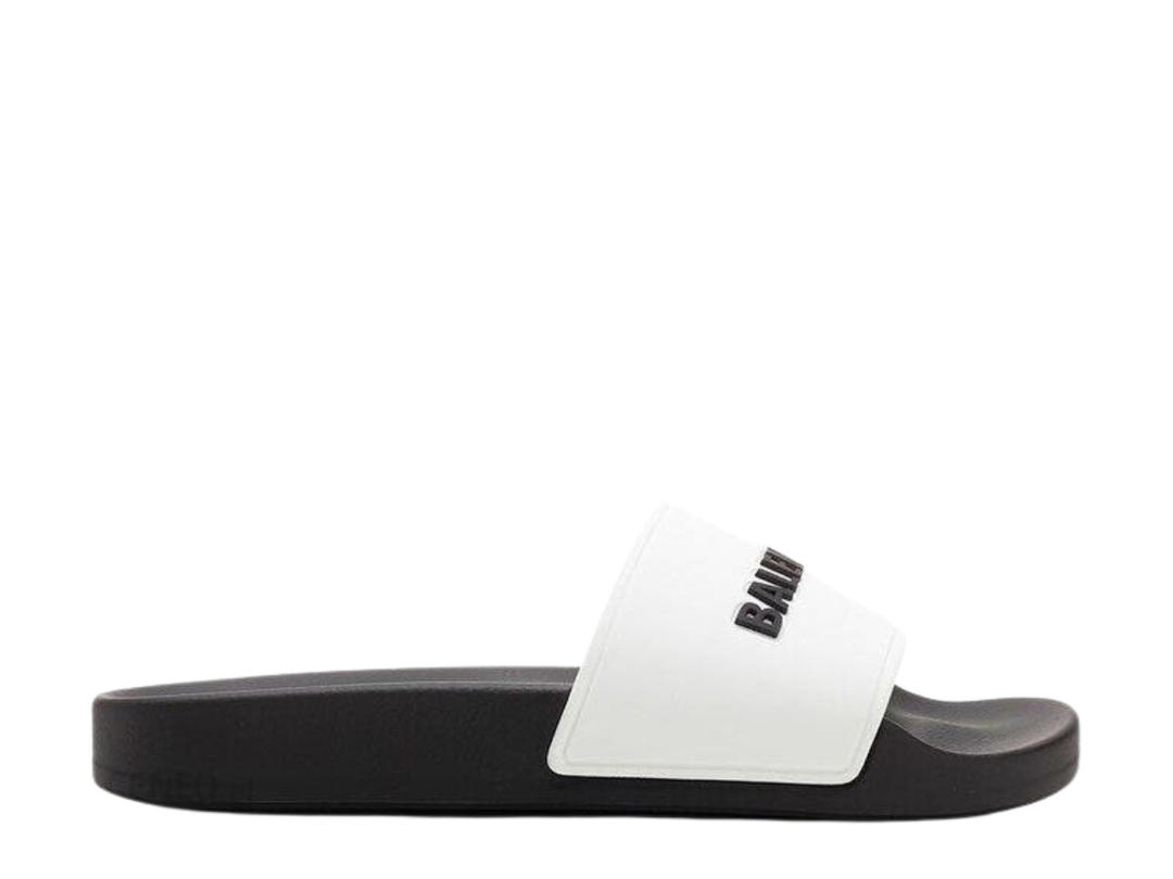 Balenciaga Balenciaga Pool Slides White Black (W)