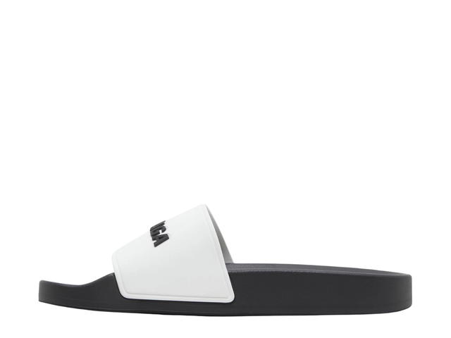 Balenciaga Balenciaga Pool Slides White Black (W) - view 2