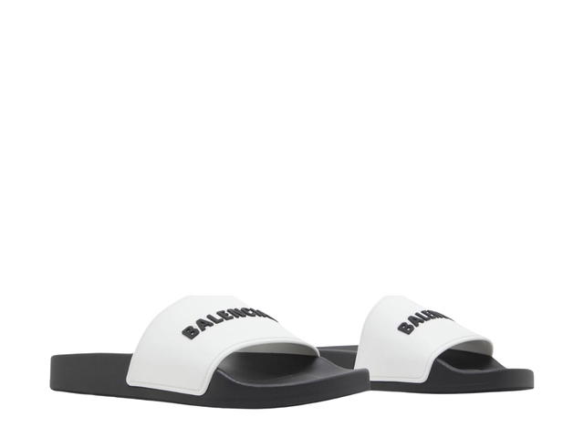 Balenciaga Balenciaga Pool Slides White Black (W) - view 3