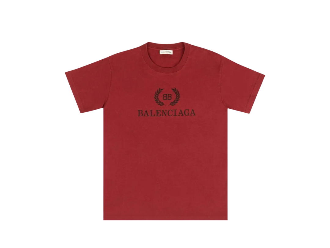 Balenciaga Balenciaga BB Logo T-Shirt Red
