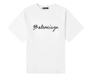 Buy Balenciaga Script Logo Tee White at Sasom – Authentic and Ready to Ship