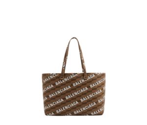 Buy Balenciaga Signature Medium East-West Shopper Tote Bag In Logo And BB Monogram Coated Canvas Beige at Sasom – Authentic and Ready to Ship