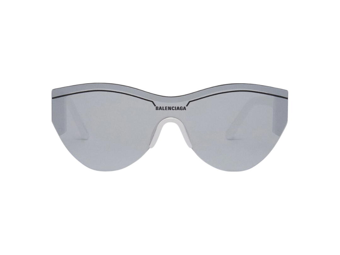 Balenciaga Balenciaga Ski Navigator Sunglasses In Grey Acetate Frame With Mirror Silver Lens