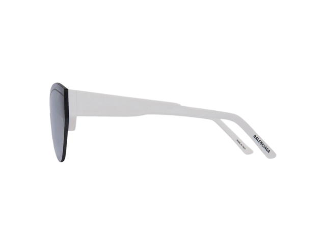 Balenciaga Balenciaga Ski Navigator Sunglasses In Grey Acetate Frame With Mirror Silver Lens - view 3