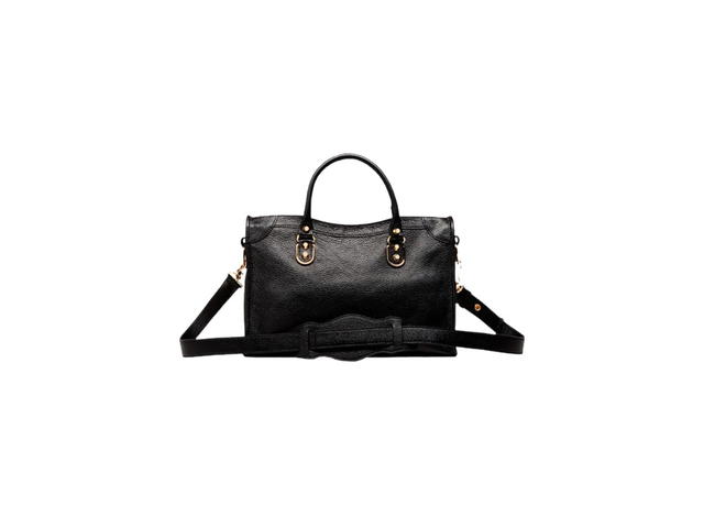 Balenciaga Balenciaga Small Classic City Handbag In Black Chevre Leather With Aged-Gold Hardware - view 2