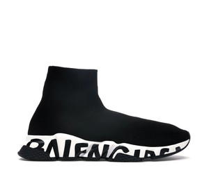 Buy Balenciaga Speed Graffiti Trainers Black White at Sasom – Authentic and Ready to Ship