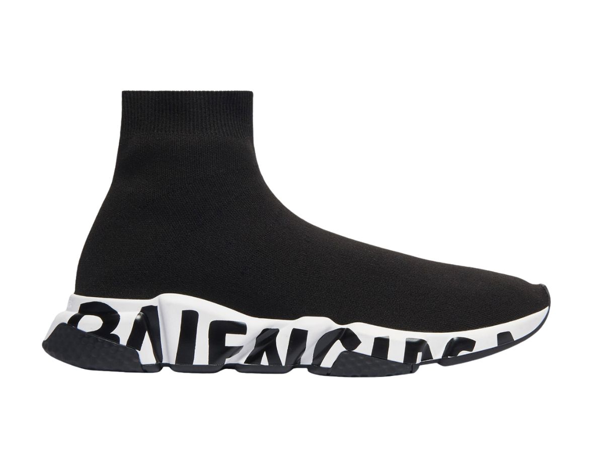 Balenciaga Balenciaga Speed Graffiti Trainers Black White