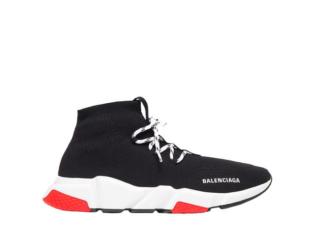 Balenciaga Balenciaga Speed Trainer Lace Up Black Red - view 1