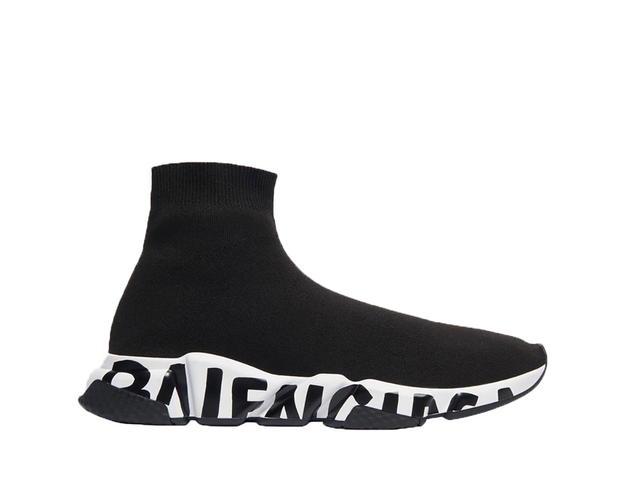 Balenciaga Balenciaga Speed Graffiti Trainers Black White - view 1