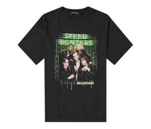 Balenciaga Speedhunters Boysband Printed T-Shirt Black