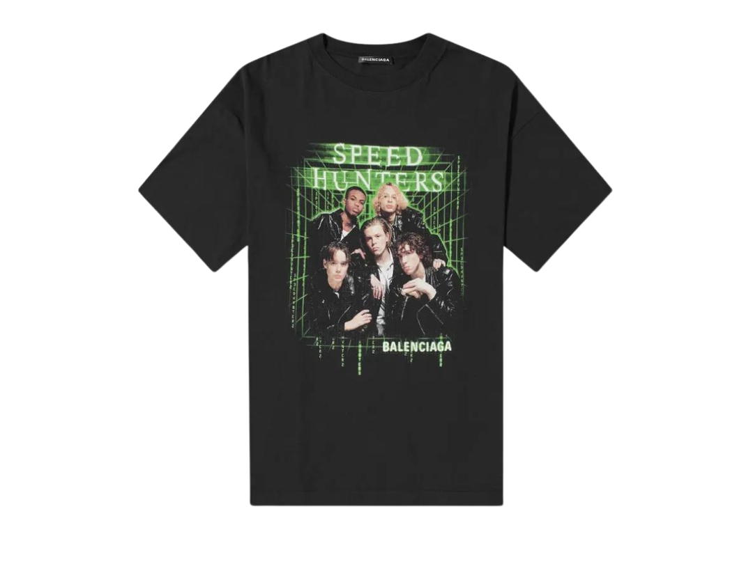 Balenciaga Balenciaga Speedhunters Boysband Printed T-Shirt Black
