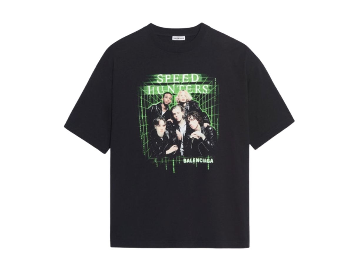 Balenciaga Speedhunters Boysband Printed T-Shirt Black
