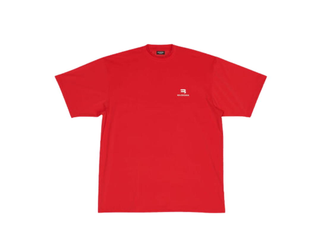 Balenciaga Balenciaga Sporty B Swim T-shirt Red