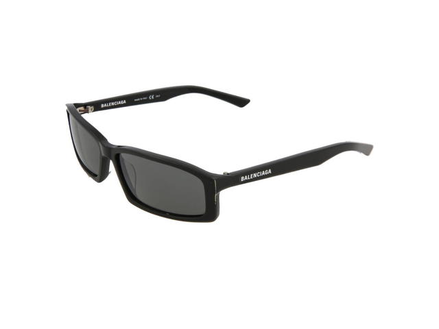 Balenciaga Balenciaga Square Sunglasses In Black Acetate Frame With Grey Lens - view 2