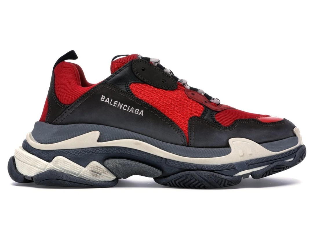 Balenciaga Balenciaga Triple S Red Black (Pre-Distressed)