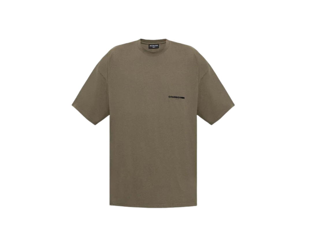 Balenciaga Balenciaga Strike 1917 Oversized T-Shirt Khaki