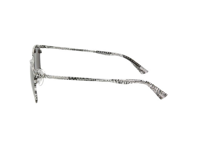 Balenciaga Balenciaga Sunglasses In Black-White Logo Printed Frame With Grey Lens - view 3
