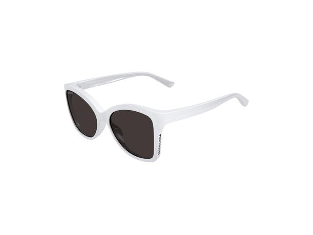 Balenciaga Balenciaga Sunglasses In White Frame With Grey Shiny Lens White - view 1